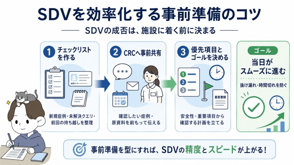 SDVを効率化する事前準備のコツ