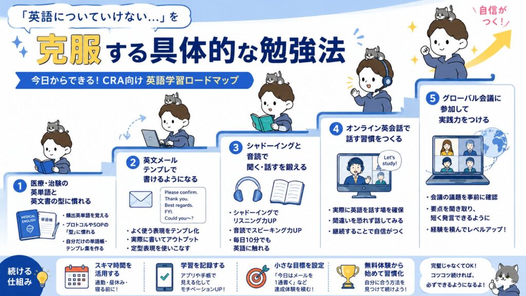 「英語についていけない」を克服する具体的な勉強法